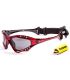 Gafas de sol Ocean Australia Shiny Red / Smoke, montura roja de policarbonato ligero y patillas antideslizantes.
