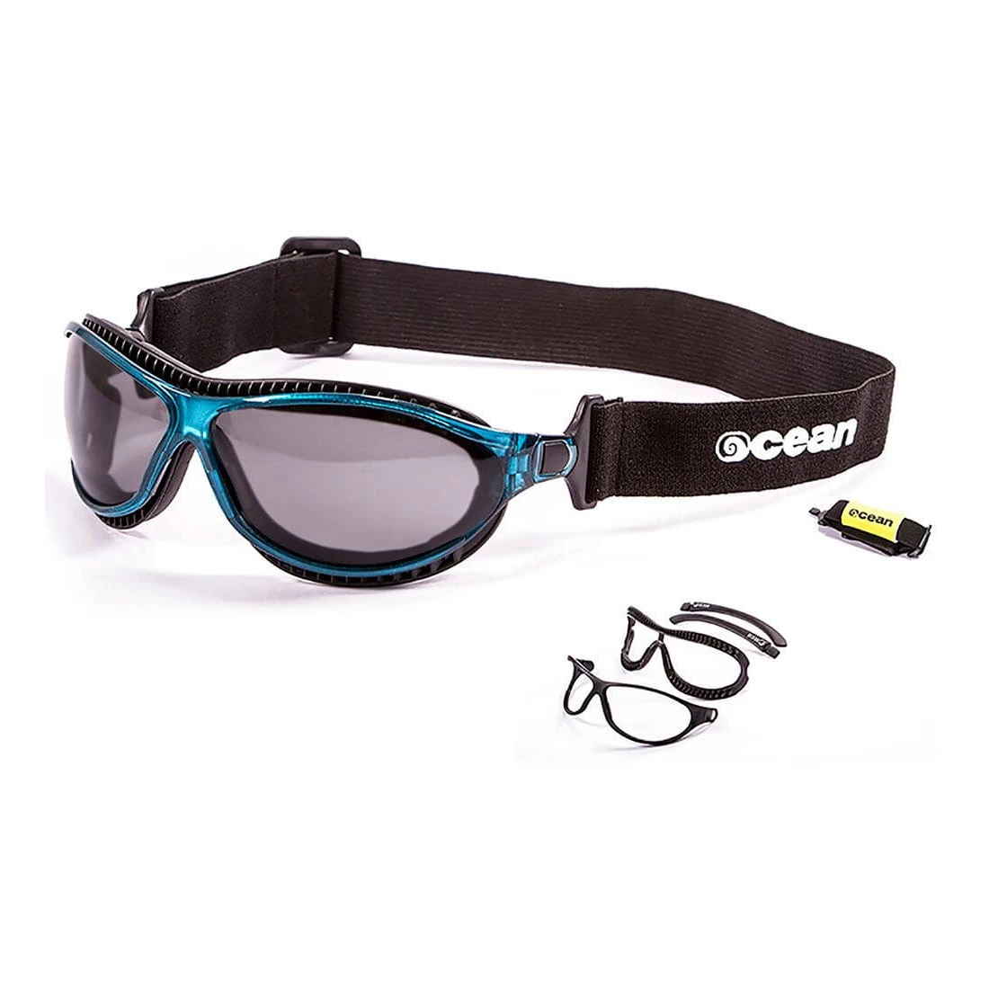 Gafas de Sol Deportivas Ocean Tierra de Fuego Shiny Blue / Smoke