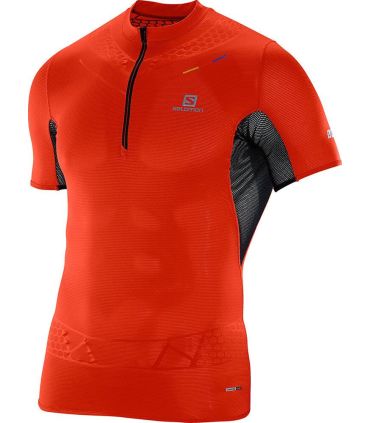 Salomon S-Lab Exo Zip Tee Rojo