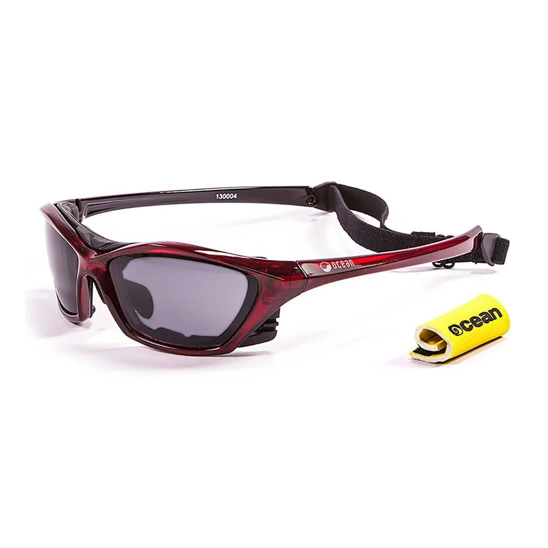 Gafas de Sol Deportivas Ocean Lake Garda Shiny Red / Smoke