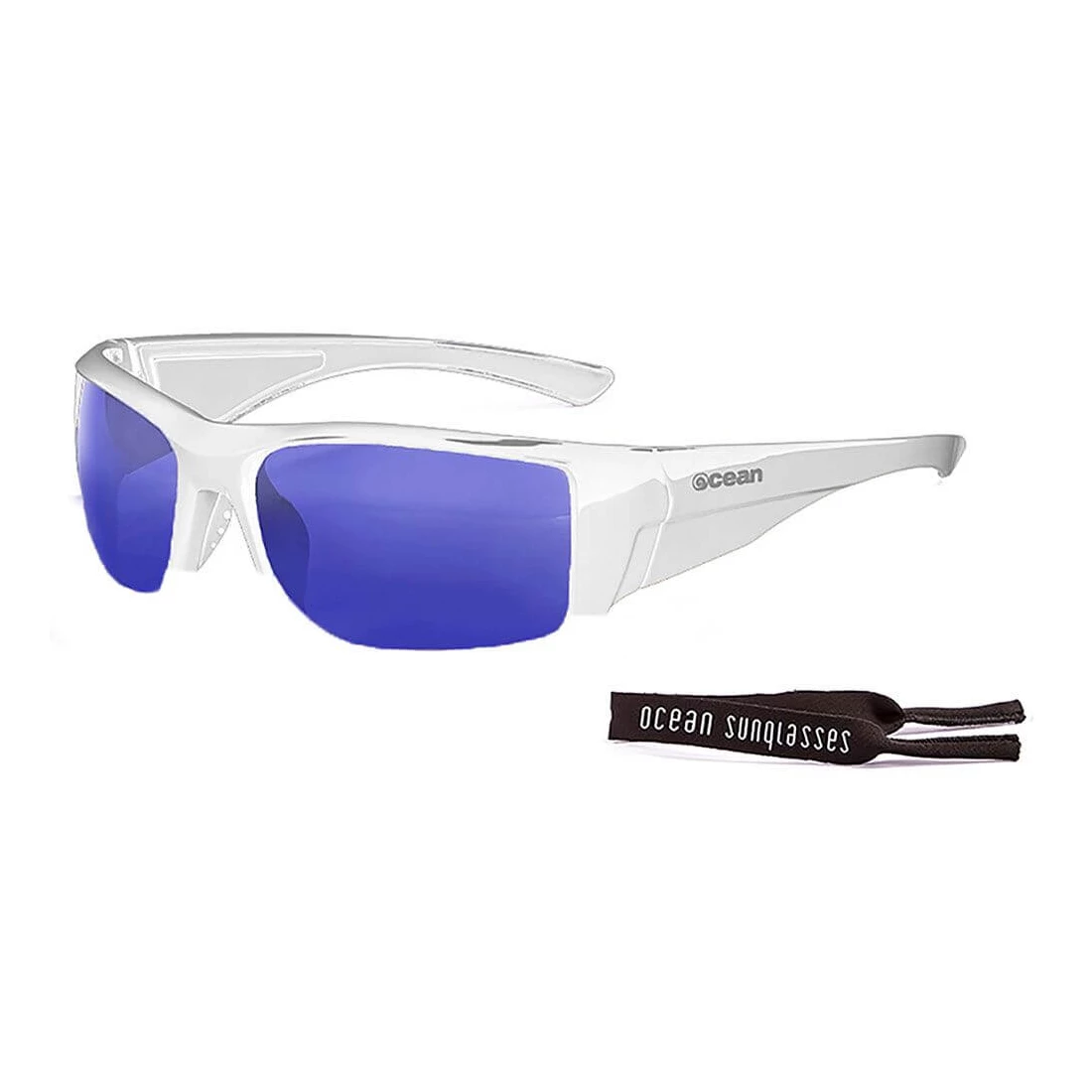 Gafas de sol Running Ocean Guadalupe Shiny White / Revo Blue