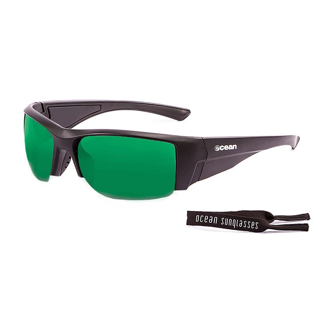 Gafas de sol Running Ocean Guadalupe Mate Black / Revo Green