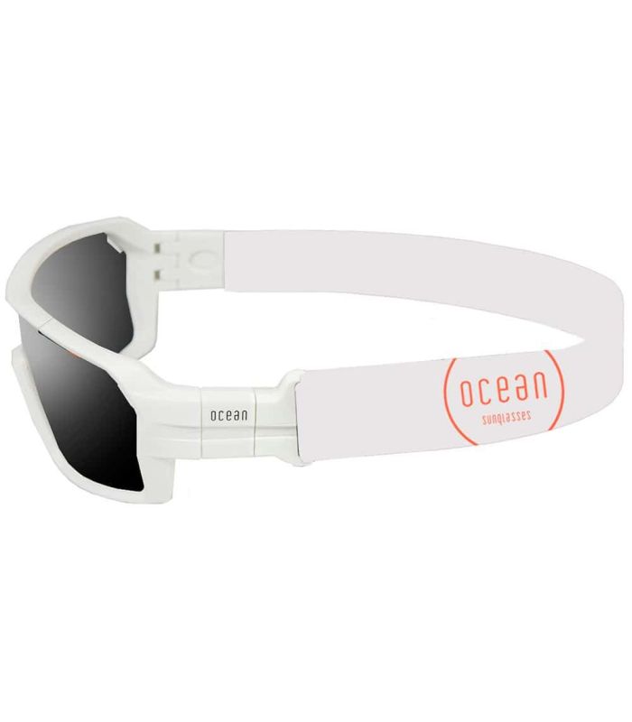 Gafas de Sol Deportivas Ocean Chamaleon Mate White / Smoke