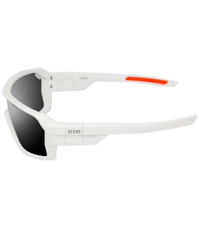 Gafas de Sol Deportivas Ocean Chamaleon Mate White / Smoke