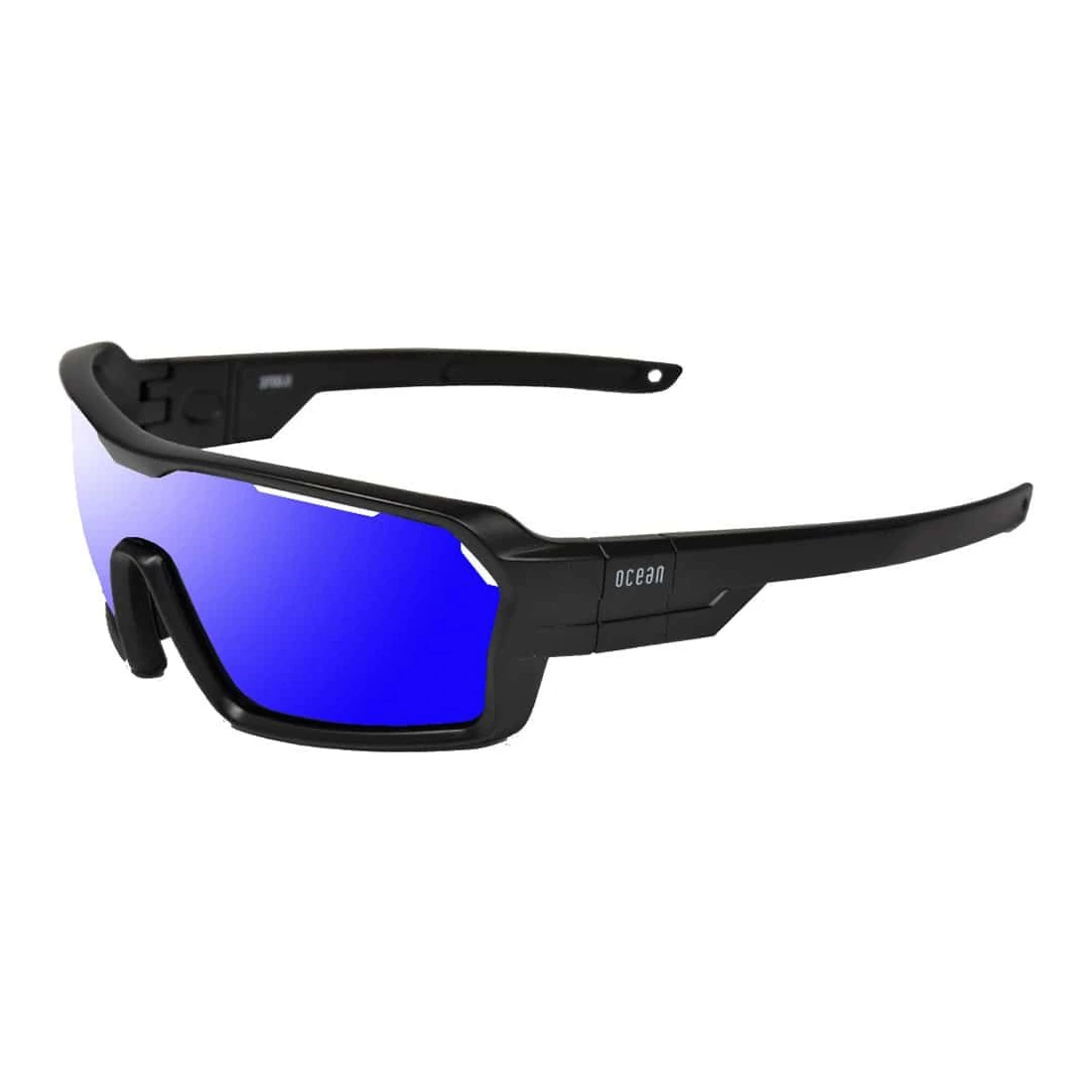 Gafas de Sol Deportivas Ocean Chamaleon Shinny Black / Revo Blue