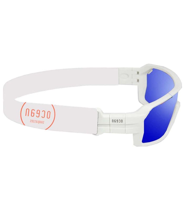 Gafas de Sol Deportivas Ocean Chamaleon Matte White / Revo Blue