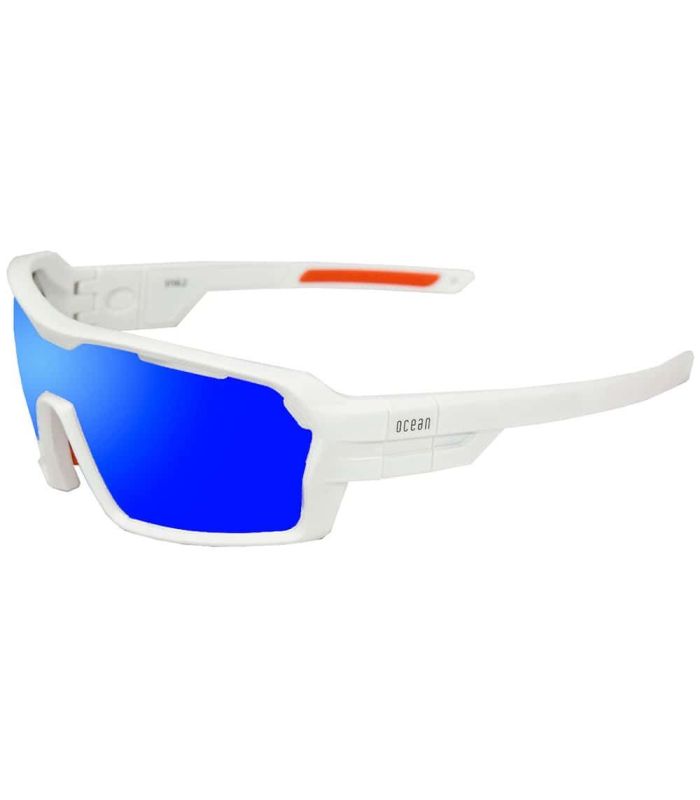 Gafas de Sol Deportivas Ocean Chamaleon Matte White / Revo Blue