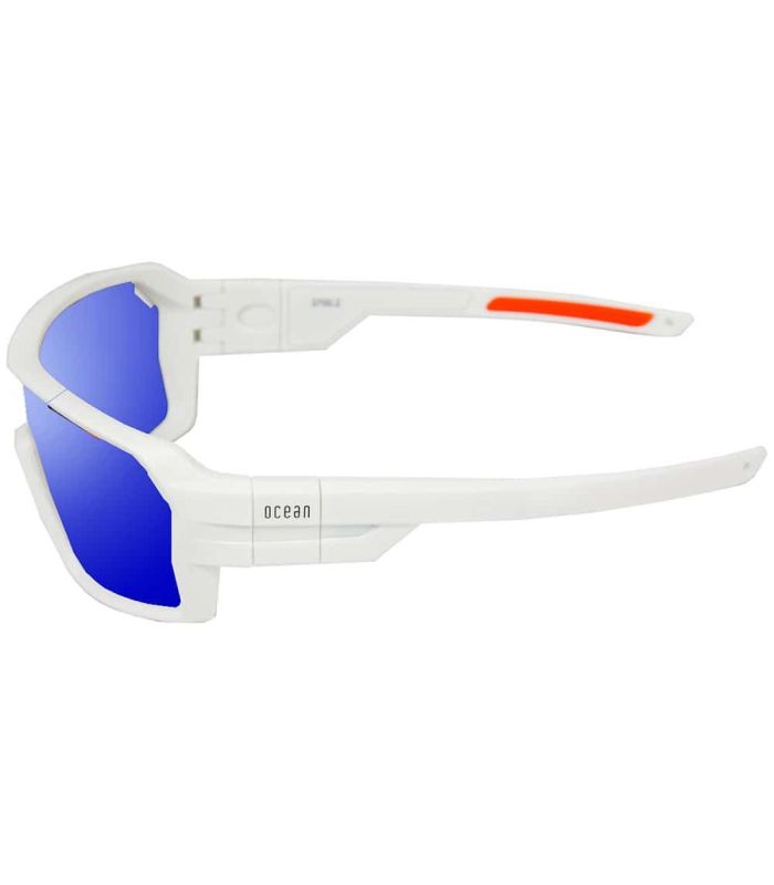 Gafas de Sol Deportivas Ocean Chamaleon Matte White / Revo Blue