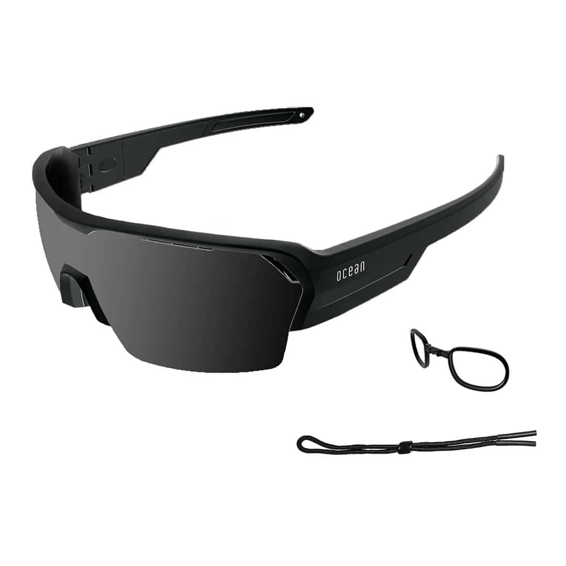 Gafas de Sol Deportivas Ocean Race Matte Black / Smoke