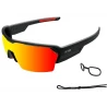 Gafas de Sol Deportivas Ocean Race Shinny Black / Red Revo