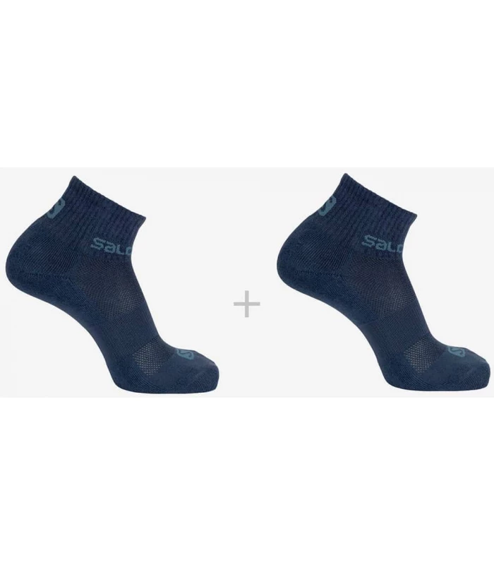Calcetines Running Salomon Calcetines Evasion 2 Pack Azul Marino