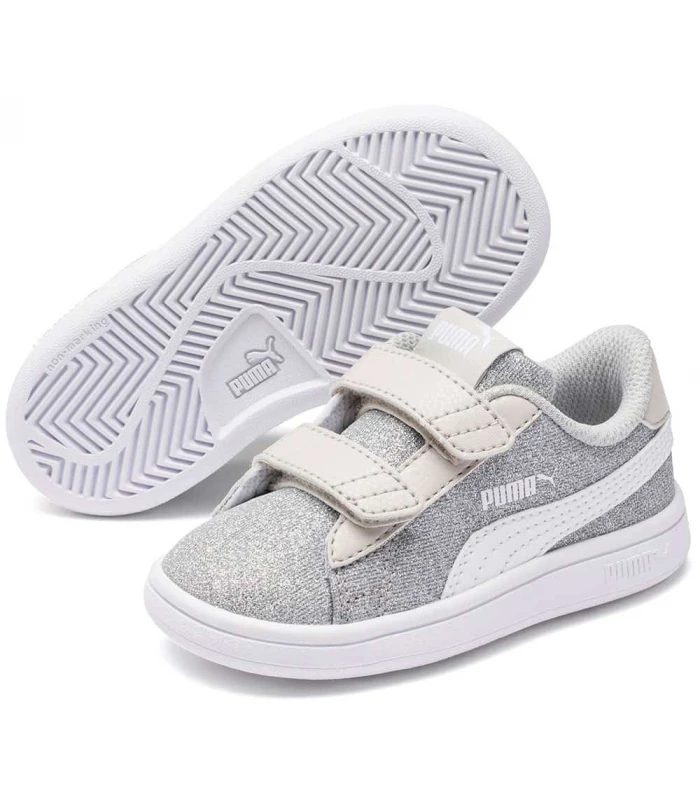 Puma Smash v2 Glitz Glam V Inf Gris
