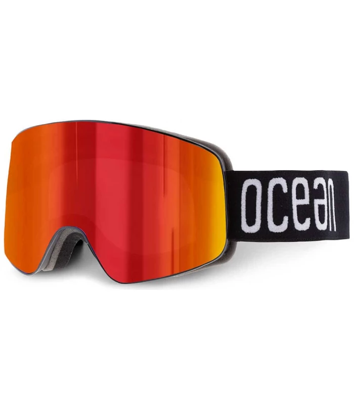 Mascaras de Esquí y Snowboard Ocean Parbat Black Revo Red