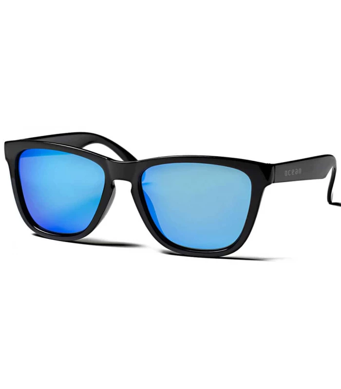 Gafas de Sol Casual Ocean Sea Shiny Black Revo Blue