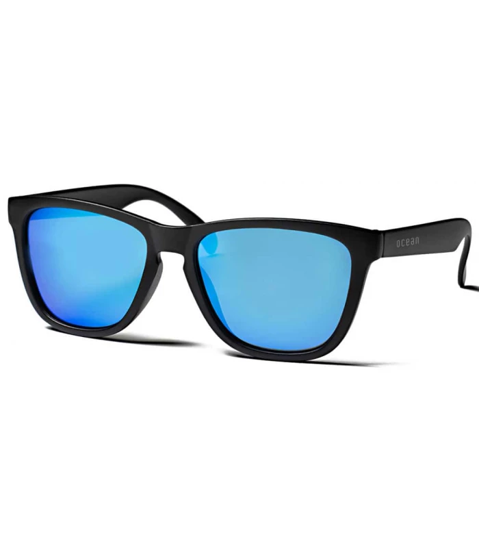 Gafas de Sol Casual Ocean Sea Matte Black Revo Blue