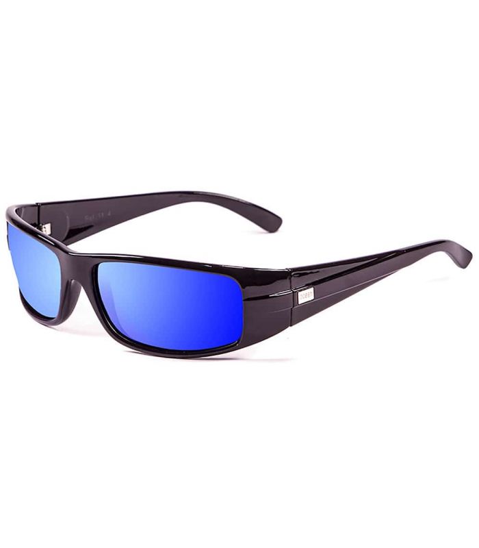 Ocean Zodiac Shiny Black Revo Blue - Sunglasses Sport