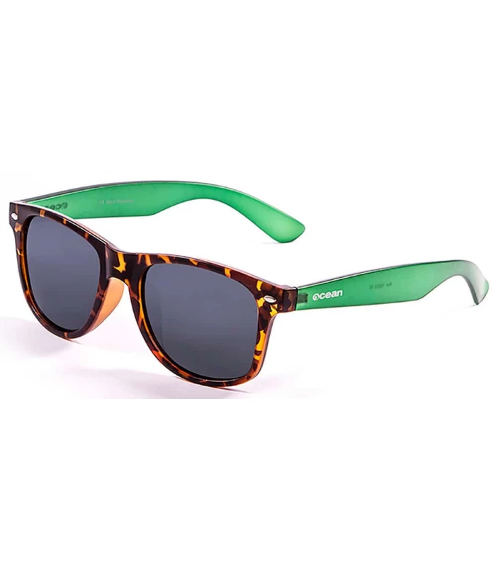 Gafas de Sol Casual Ocean Beach Wayfarer Brown Green
