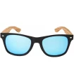 Gafas de Sol Casual Ocean Beach Wood Black Blue