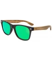 Gafas de Sol Casual Ocean Beach Wood Black Green