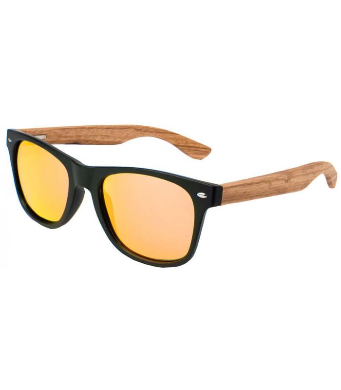 Gafas de Sol Casual Ocean Beach Wood Black Red