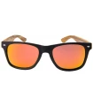 Gafas de Sol Casual Ocean Beach Wood Black Red