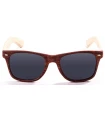 Gafas de Sol Casual Ocean Beach Wood Brown Smoke