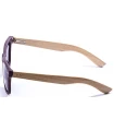 Gafas de Sol Casual Ocean Beach Wood Dark Brown Blue
