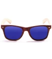 Gafas de Sol Casual Ocean Beach Wood Brown Blue