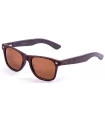 Gafas de Sol Casual Ocean Beach Wood Dark Brown