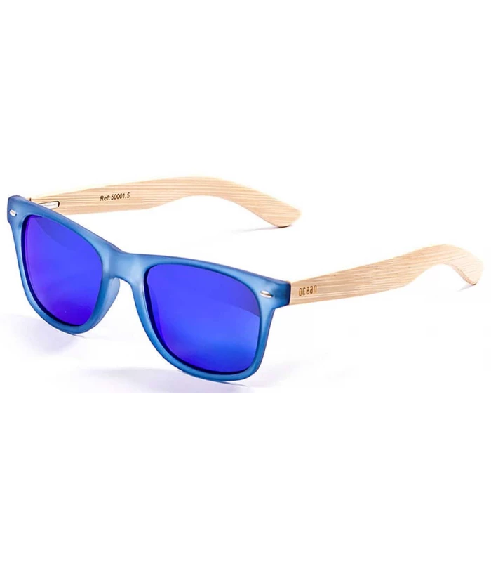 Gafas de Sol Casual Ocean Beach Wood Blue