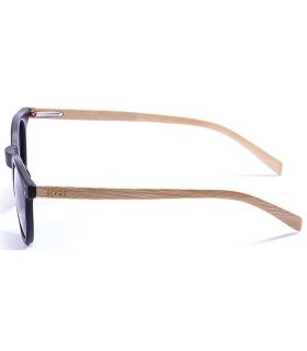 Gafas de Sol Casual Ocean Lizard Wood Black Bamboo Smoke
