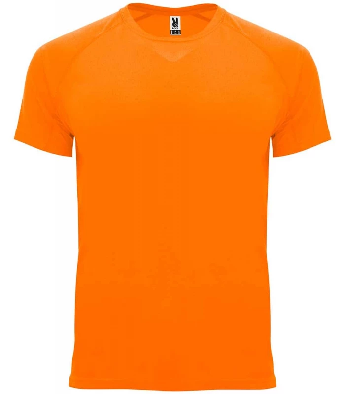 Camisetas técnicas running Roly Camiseta Bahrain Naranja Fluor