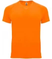 Camisetas técnicas running Roly Camiseta Bahrain Naranja Fluor