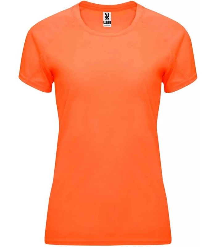Camisetas técnicas running Roly Camiseta Bahrain W Naranja Fluor