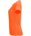 Camisetas técnicas running Roly Camiseta Bahrain W Naranja Fluor