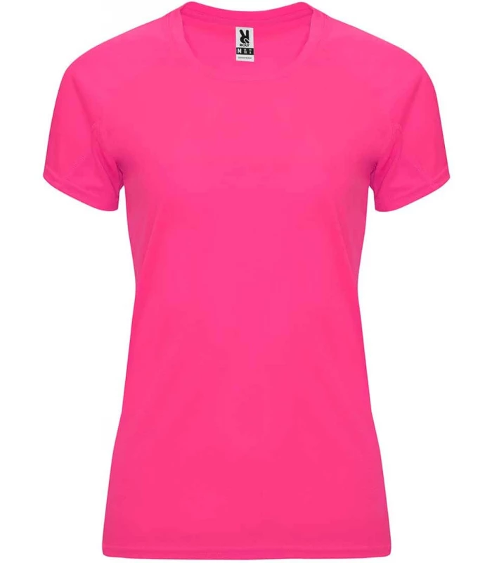 Camisetas técnicas running Roly Camiseta Bahrain W Rosa Fluor