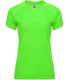 Camisetas técnicas running Roly Camiseta Bahrain W Verde Fluor