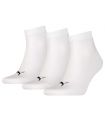 Calcetines Running - Puma Pack 3 Calcetines Tobillero Blanco blanco Zapatillas Running