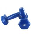 Weights-Weighted Billets Dumbbells Vinillo 2 x 3 Kg