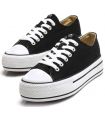 Mustang Bigger X Black canvas - Casual Footwear Woman