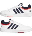 Chaussures de Casual Homme Adidas Hoops 3.0 Blanco