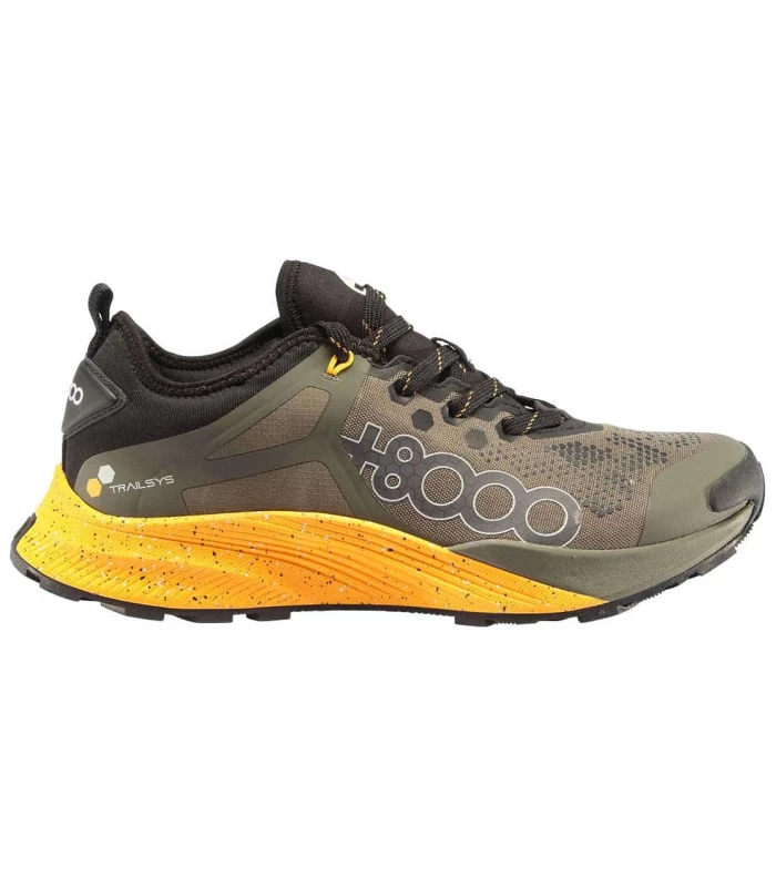 Zapatillas Trail Running Hombre +8000 Tigor Kaki