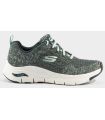 Calzado Casual Mujer - Skechers Arch Fit Comfy Wave gris Lifestyle