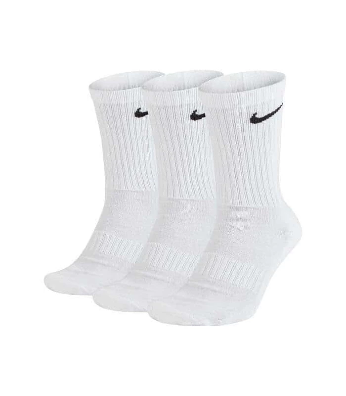 Chaussettes Running Nike Calcetines Cushioned Crew Blanco