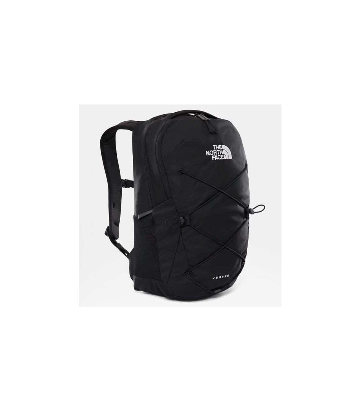 Mochila The North Face Jester negra con sistema FlexVent y compartimento para portátil de 15 pulgadas.
