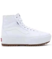 Chaussures de Casual Femme Vans Filmore Hi Tapere Blanco