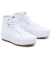 Chaussures de Casual Femme Vans Filmore Hi Tapere Blanco