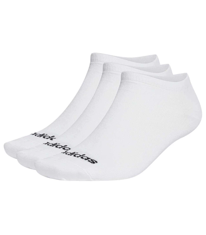 Calcetines Running Adidas Calcetines Piqui Thin Linear Blanco