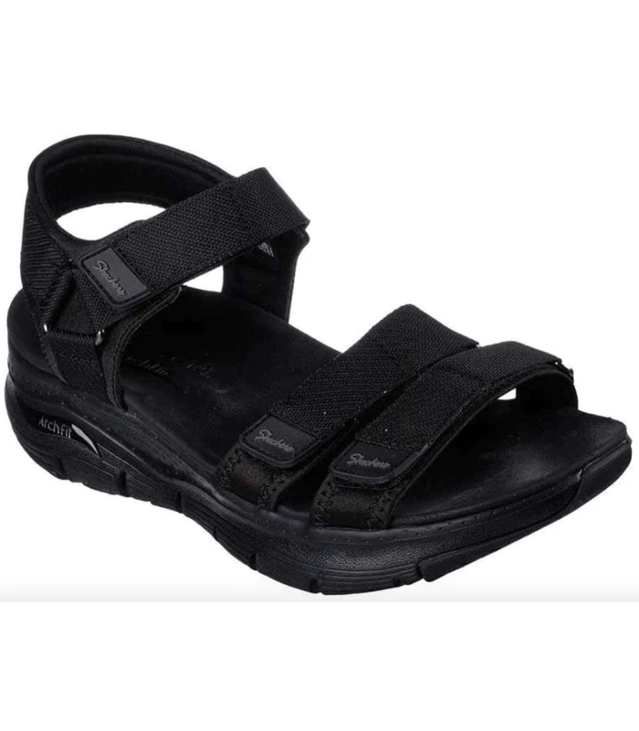 Sandales Casual Skechers Sandales Arch Fit Fresh Bloom Noir