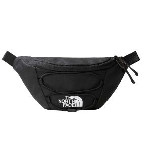 Riñonera The North Face Jester técnica con cordón elástico frontal, capacidad 2,2L y correa ajustable para deporte.
